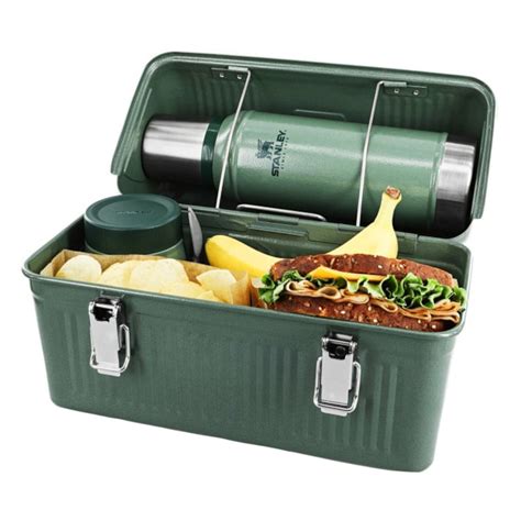 stanley black metal lunch box|stanley lunch box cooler thermos.